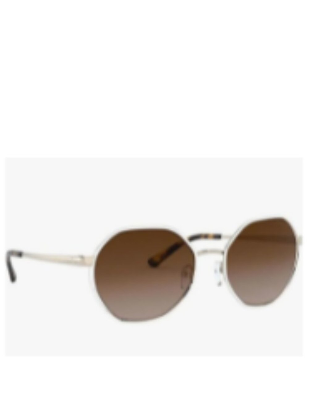 RARE Original Michael Kors Women Metal Sunglasses Rare OMK1072 Light Gold/Brown